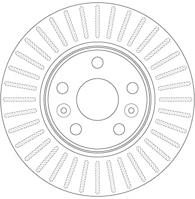 Bremsscheibe Vorderachse TRW DF6448 Bild Bremsscheibe Vorderachse TRW DF6448
