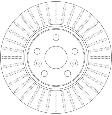Bremsscheibe Vorderachse TRW DF6449 Bild Bremsscheibe Vorderachse TRW DF6449