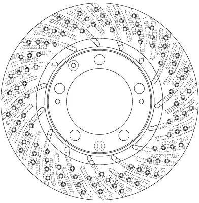 Bremsscheibe Vorderachse links TRW DF6466S Bild Bremsscheibe Vorderachse links TRW DF6466S