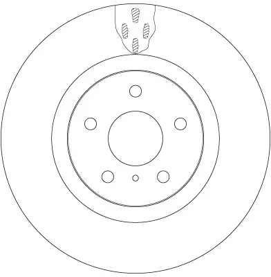 Bremsscheibe Vorderachse TRW DF6480 Bild Bremsscheibe Vorderachse TRW DF6480
