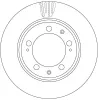 Bremsscheibe Vorderachse TRW DF6484S Bild Bremsscheibe Vorderachse TRW DF6484S