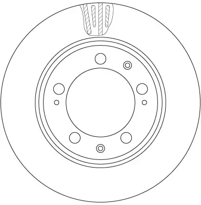Bremsscheibe Vorderachse TRW DF6484S Bild Bremsscheibe Vorderachse TRW DF6484S