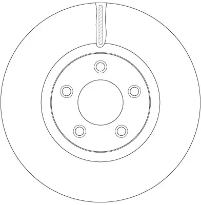 Bremsscheibe Vorderachse TRW DF6490S Bild Bremsscheibe Vorderachse TRW DF6490S