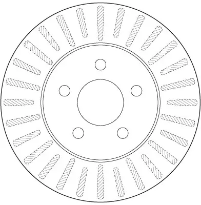 Bremsscheibe Vorderachse TRW DF6491 Bild Bremsscheibe Vorderachse TRW DF6491
