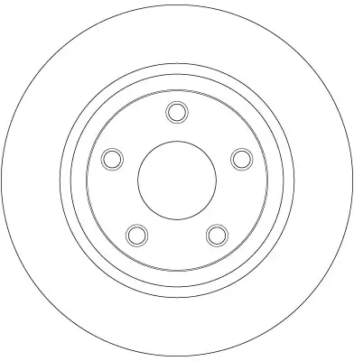 Bremsscheibe Hinterachse TRW DF6492 Bild Bremsscheibe Hinterachse TRW DF6492