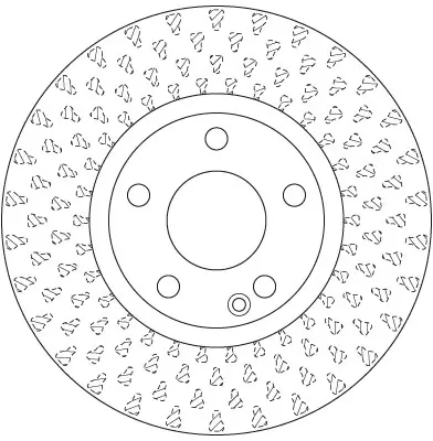 Bremsscheibe Vorderachse TRW DF6501 Bild Bremsscheibe Vorderachse TRW DF6501