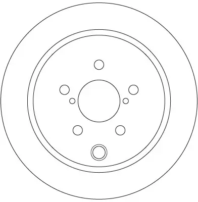 Bremsscheibe Hinterachse TRW DF6503 Bild Bremsscheibe Hinterachse TRW DF6503