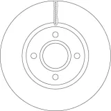 Bremsscheibe Vorderachse TRW DF6509