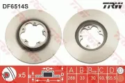 Bremsscheibe TRW DF6514S