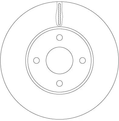 Bremsscheibe Vorderachse TRW DF6520 Bild Bremsscheibe Vorderachse TRW DF6520