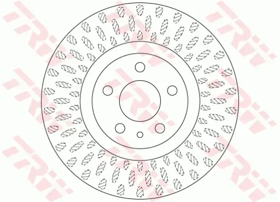 Bremsscheibe Vorderachse TRW DF6522 Bild Bremsscheibe Vorderachse TRW DF6522