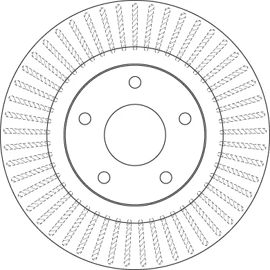 Bremsscheibe Vorderachse TRW DF6533 Bild Bremsscheibe Vorderachse TRW DF6533