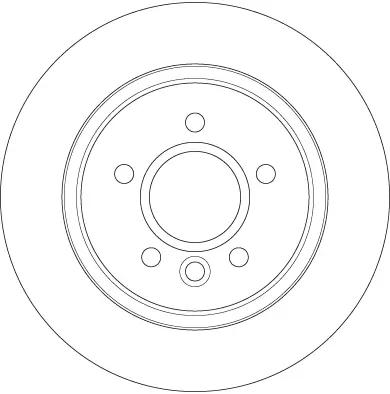 Bremsscheibe Hinterachse TRW DF6535 Bild Bremsscheibe Hinterachse TRW DF6535
