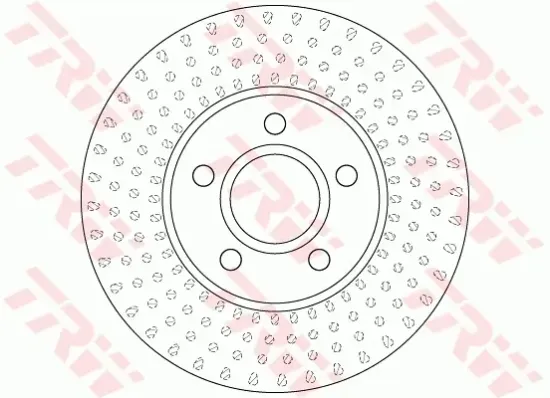 Bremsscheibe Vorderachse TRW DF6536 Bild Bremsscheibe Vorderachse TRW DF6536
