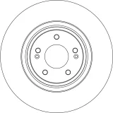 Bremsscheibe Vorderachse TRW DF6538S
