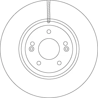Bremsscheibe Vorderachse TRW DF6545S Bild Bremsscheibe Vorderachse TRW DF6545S