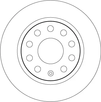 Bremsscheibe Hinterachse TRW DF6553