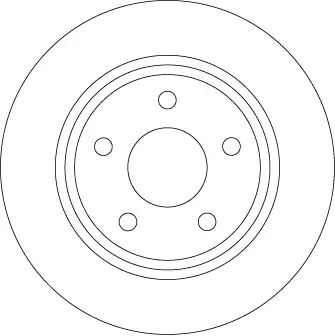 Bremsscheibe Hinterachse TRW DF6556
