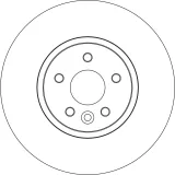 Bremsscheibe Vorderachse TRW DF6565S
