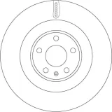 Bremsscheibe Hinterachse TRW DF6570