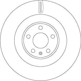 Bremsscheibe Hinterachse TRW DF6570 Bild Bremsscheibe Hinterachse TRW DF6570