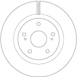 Bremsscheibe Vorderachse TRW DF6576