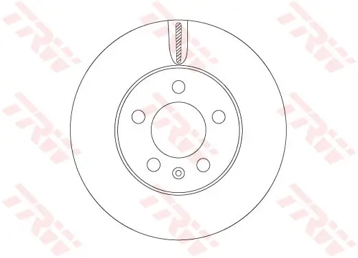 Bremsscheibe Vorderachse TRW DF6584 Bild Bremsscheibe Vorderachse TRW DF6584