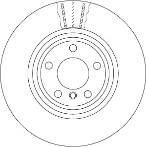 Bremsscheibe Hinterachse TRW DF6602S Bild Bremsscheibe Hinterachse TRW DF6602S