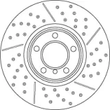 Bremsscheibe Vorderachse TRW DF6604S