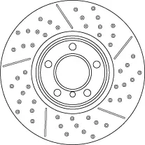 Bremsscheibe Vorderachse TRW DF6604S Bild Bremsscheibe Vorderachse TRW DF6604S