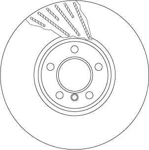 Bremsscheibe Vorderachse rechts TRW DF6612S Bild Bremsscheibe Vorderachse rechts TRW DF6612S
