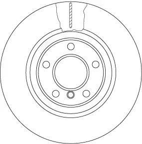 Bremsscheibe Vorderachse TRW DF6616S