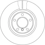 Bremsscheibe Vorderachse TRW DF6616S