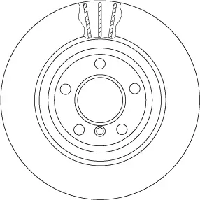 Bremsscheibe Hinterachse TRW DF6617S
