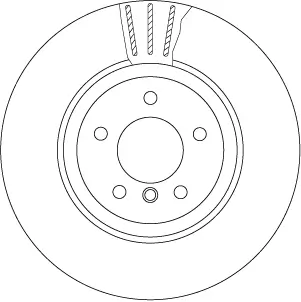 Bremsscheibe Hinterachse TRW DF6624S