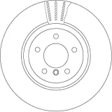 Bremsscheibe Hinterachse TRW DF6624S