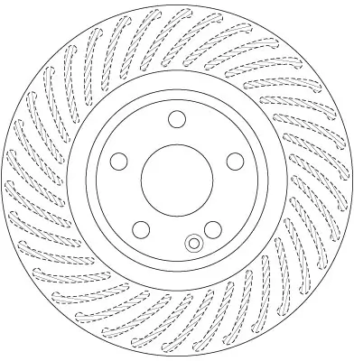 Bremsscheibe TRW DF6631 Bild Bremsscheibe TRW DF6631