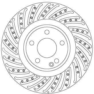 Bremsscheibe Vorderachse TRW DF6633S