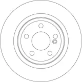 Bremsscheibe Hinterachse TRW DF6634
