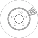 Bremsscheibe Vorderachse TRW DF6641S