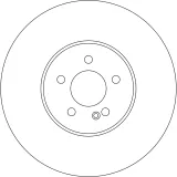 Bremsscheibe TRW DF6642S