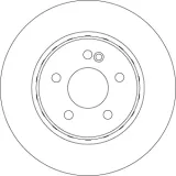 Bremsscheibe TRW DF6646S