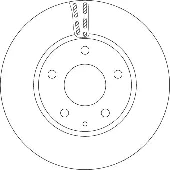 Bremsscheibe Vorderachse TRW DF6661S Bild Bremsscheibe Vorderachse TRW DF6661S