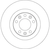 Bremsscheibe Hinterachse TRW DF6667
