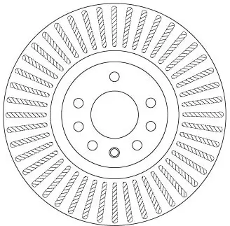 Bremsscheibe Vorderachse TRW DF6677S Bild Bremsscheibe Vorderachse TRW DF6677S