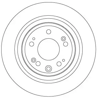 Bremsscheibe Hinterachse TRW DF6678 Bild Bremsscheibe Hinterachse TRW DF6678