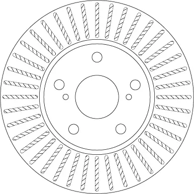 Bremsscheibe Vorderachse TRW DF6679 Bild Bremsscheibe Vorderachse TRW DF6679