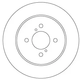 Bremsscheibe Hinterachse TRW DF6686 Bild Bremsscheibe Hinterachse TRW DF6686