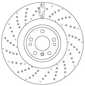 Bremsscheibe TRW DF6687S Bild Bremsscheibe TRW DF6687S