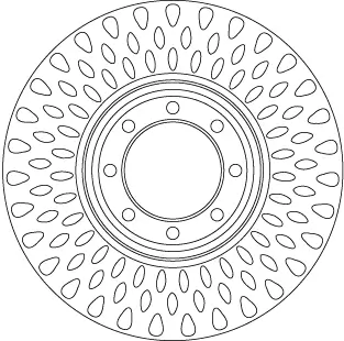 Bremsscheibe Hinterachse TRW DF6688S